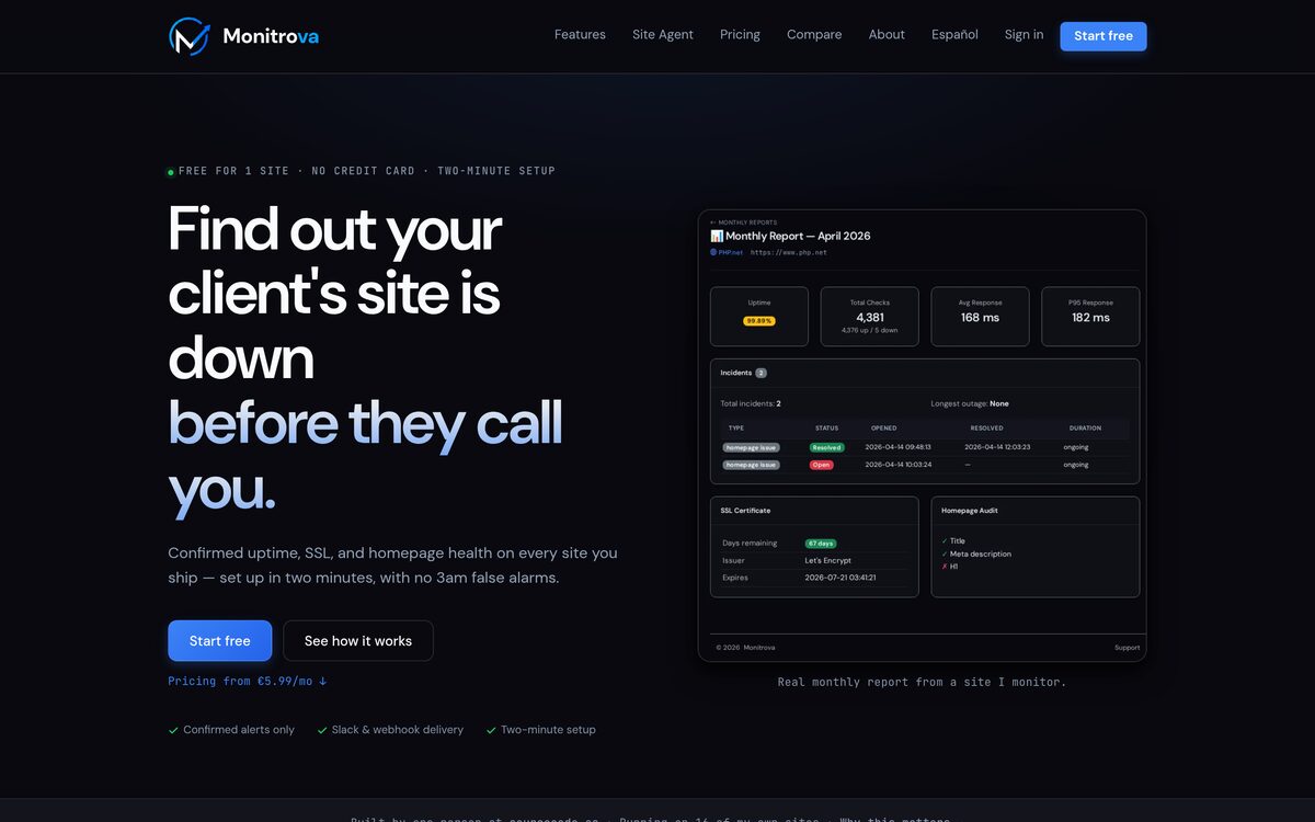 Monitrova — built by SourceCode
